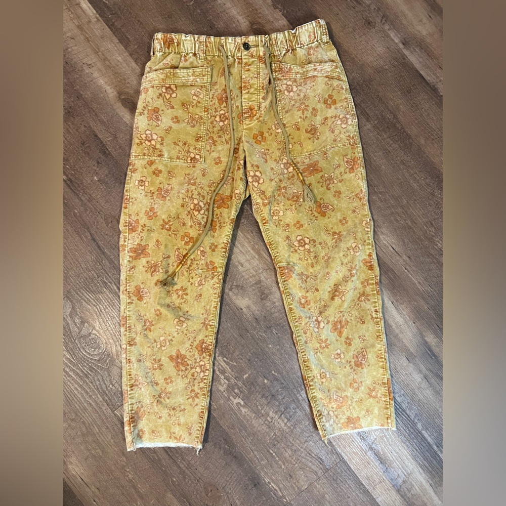 Free People City Slouch Flower Paisley Pant
